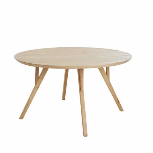 Ronde eettafel van mangohout